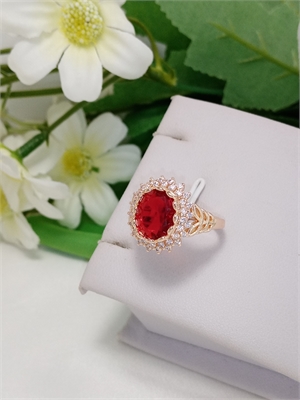 Кольцо "Рубиновое счастье" 4711