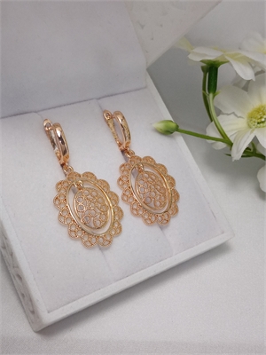 Серьги подвески "Императорский ажур" 4723