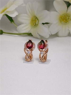 Серьги "Разноцветный тюльпан" 4779