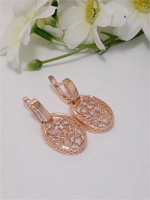 Серьги "Алмазный ажур" 3121