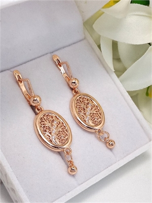 Серьги самовары "Ажурный сад" 3932