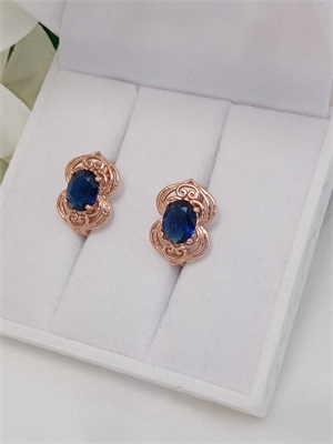 Серьги "Сапфировые дали" 4845
