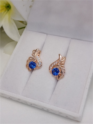 Серьги "Сапфировый блеск" 4107