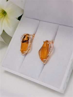 Серьги "Янтарный романс" 4712