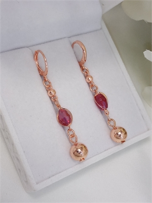 Серьги "Красное побережье" 4556