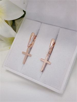 Серьги "Крестик 0,2" 3605