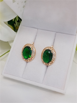 Серьги "Изумрудное царство" 4539