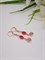Серьги "Рубиновое побережье" 3806