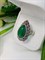 Кольцо Хюррем "Изумруд" 3836