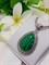 Кулон с цепочкой "Роскошь малахита" 4155
