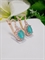 Серьги "Бирюзовые мечты" 4216