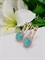 Серьги "Бирюзовые мечты" 4216