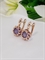 Серьги "Искры аметиста" 4291
