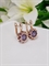 Серьги "Искры аметиста" 4291