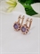 Серьги "Искры аметиста" 4291