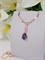 Кулон с цепочкой "Страсть аметиста" 4453