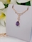 Кулон с цепочкой "Страсть аметиста" 4453