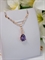 Кулон с цепочкой "Страсть аметиста" 4453