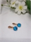 Серьги "Искры аквамарина" 4725