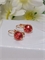 Серьги "Коралловое солнце" 4790