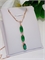 Колье "Изыск изумруда" 4266