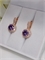 Серьги "Аметистовое желание" 4625