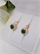 Серьги "Весенний изумруд" 4550